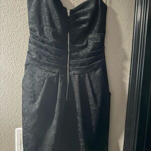 Elegant Black Strapless Dress